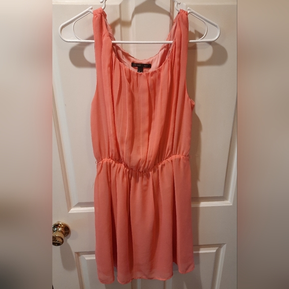 Mango size 4 Peach Colored Sleeveless Sheath Dress - Picture 2 of 10